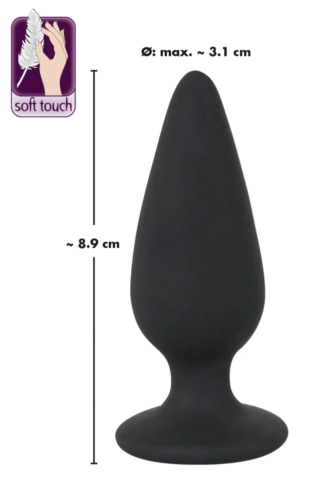 Анальная пробка Black Velvets Heavy plug 75 г Photo 13