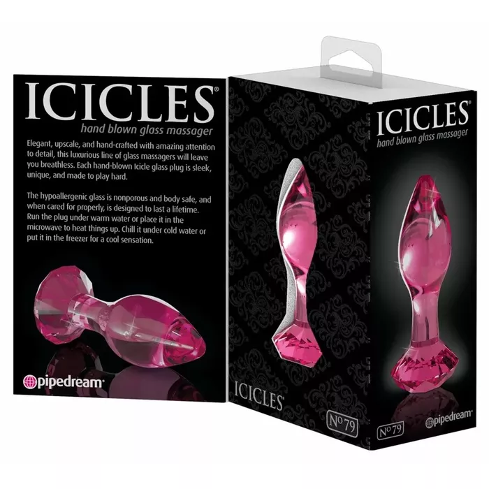 icicles No. 79 glass anal plug — 9 cm, Ø 3 cm Photo 5