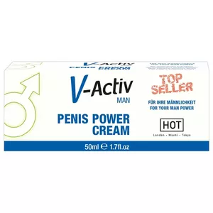 Krēms dzimumlocekļa stimulācijai Hot V-Activ Penis Power Cream 50 ml