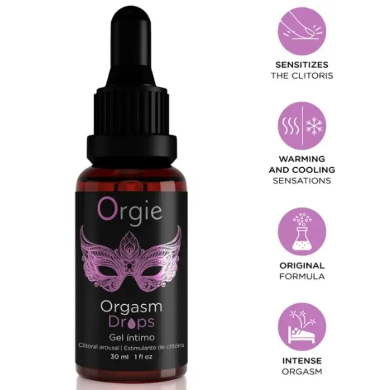 Orgie Orgasm Drops 30 ml — topical clitoral enhancer Photo 2