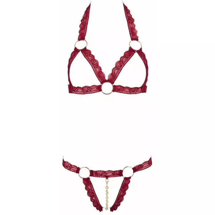 Lingerie set Cottelli Collection open bra set, size S/M Photo 5