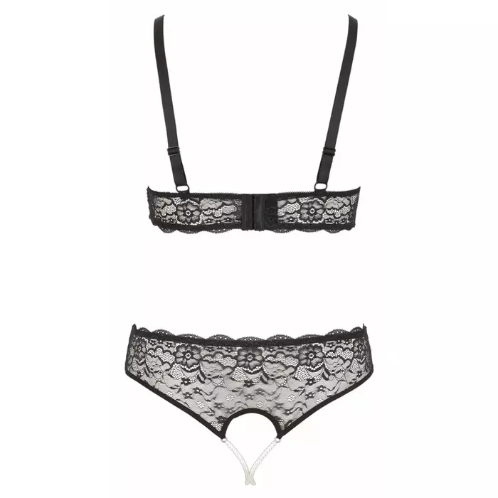 Lingerie set Cottelli Collection Pearl Set Black 2XL Photo 7