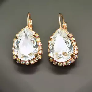 Серьги "Небесная Капля III" с кристаллами Swarovski™