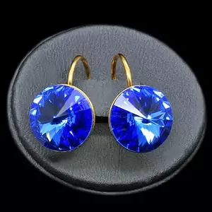 Auskari "Klaris II (Sapphire)" ar Swarovski™ kristāliem