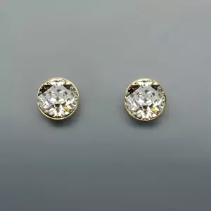 Auskari "Klasika (Silver Patina)" ar Swarovski™ kristāliem