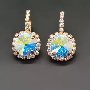 Earrings "Clarice VII (Aurore Boreale)" with Crystals From Swarovski™