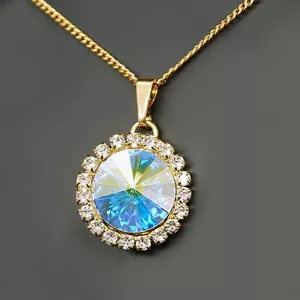 Кулон "Кларис (Aurore Boreale)" с кристаллами Swarovski™