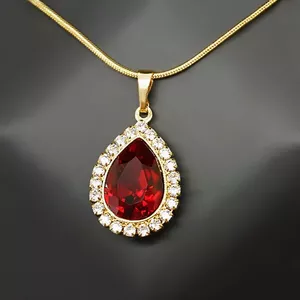 Kulons "Debesu Piliens (Siam)" ar Swarovski™ kristāliem