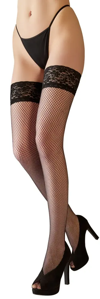 Чулки-ботфорты Cottelli Collection Hold-up Net Stockings 5 Photo 4