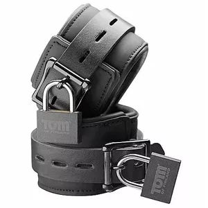 TOM OF FINLAND NEOPRENE WRIST CUFFS WITH LOCK