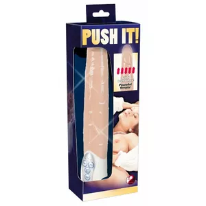 Vibrators You2Toys Push it! — TPE/ABS, kopējais garums 27,5 cm, Ø 4 cm, ūdensizturīgs, 3 stūmiena līmeņi, 7 vibrācijas režīmi