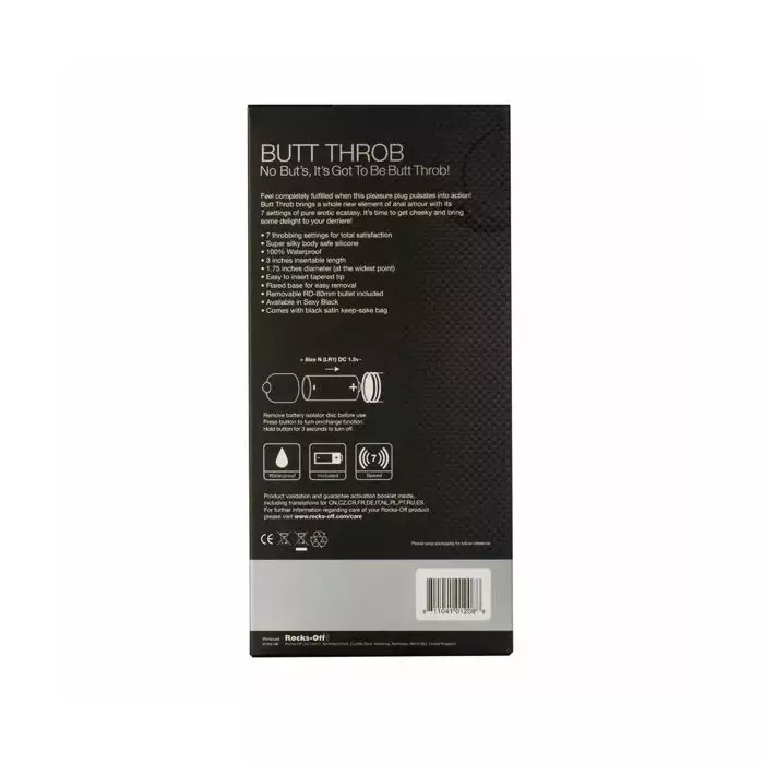 Anal vibrator ROCKS-OFF Butt Quiver P-Point Stimulator Photo 5