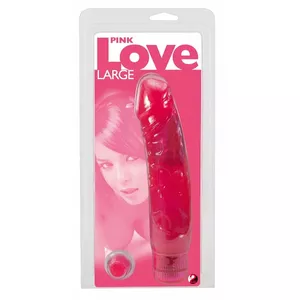 Vibrators You2Toys Pink Love Large — reālistisks TPE, kopējais garums 22 cm, ievadāmais 19,5 cm, Ø 4,5 cm