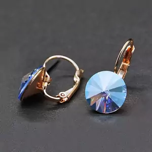 Auskari "Klaris II (Sapphire Shimmer)" ar Swarovski™ kristāliem