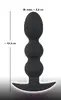 Анальная пробка Black Velvets Heavy Beads — 13,3 см, 1,7–3,2 см Photo 14