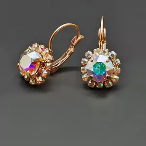 Earrings "Glory II (Aurore Boreale)" with Crystals From Swarovski™