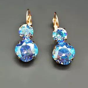 Auskari "Apžilbinošs Mirdzums VI (Light Sapphire Shimmer)" ar Swarovski™ kristāliem
