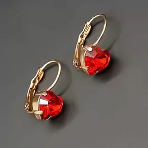Auskari "Jaunā Sirds" ar Swarovski™ kristāliem