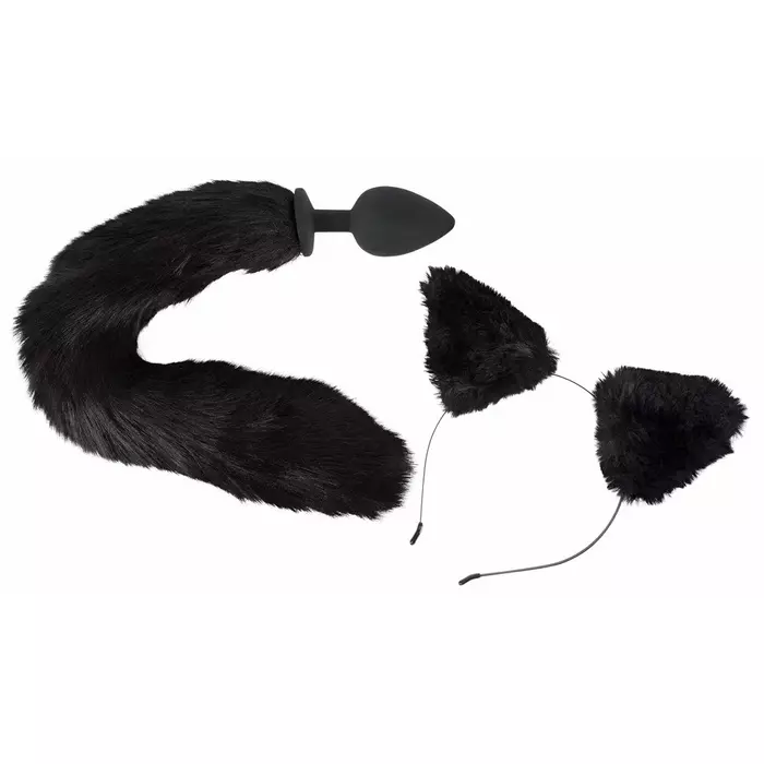 Анальная пробка набор bad kitty Pet Play Plug & Ears Photo 2