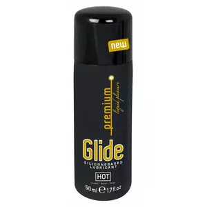 Lubricant hot HOT Premium Silicone Glide 50 — silicone personal lubricant, 50 ml, fragrance-free