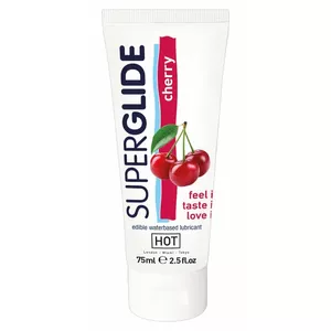Water-based personal lubricant hot HOT superglide Cherry 75 ml — cherry aroma, 75 ml