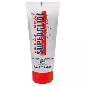 Warming anal lubricant hot SUPERGLIDE 100 ml — warming formula, 100 ml