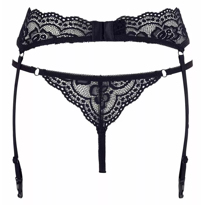 Комплект стринг и подвязки Cottelli Collection String & Suspenders Photo 5