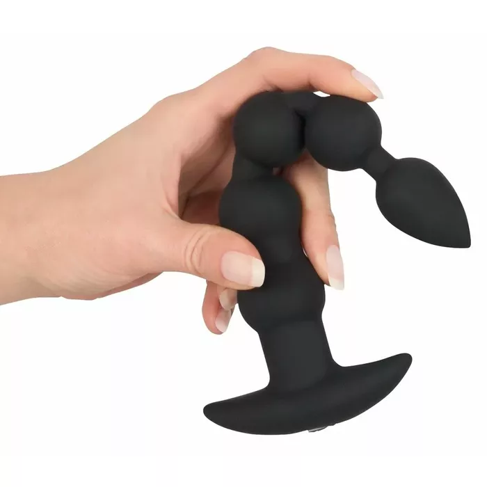 Anālā nekustamā Black Velvets Rechargeable Bea — 21 cm Photo 4