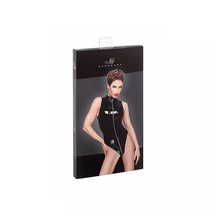 Noir PVC Body L — sleeveless vinyl bodysuit Photo 3