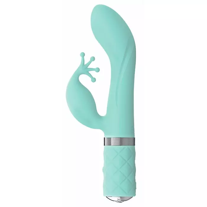 PILLOW Kinky vibrator — silicone rabbit, 21.5 cm Photo 2