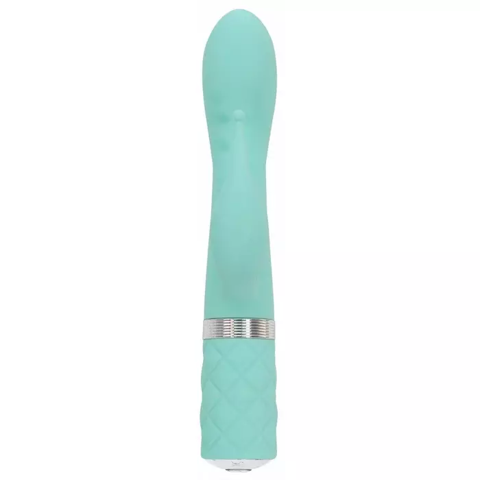 PILLOW Kinky vibrator — silicone rabbit, 21.5 cm Photo 3