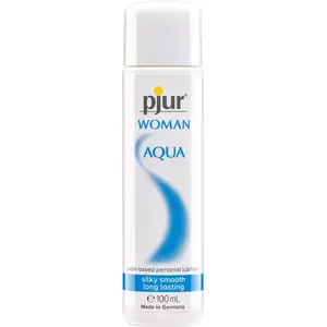 Ūdens bāzes lubrikants Pjur WoMan Aqua 100 ml — intīmā smērviela, CE sertificēta, ražots Vācijā