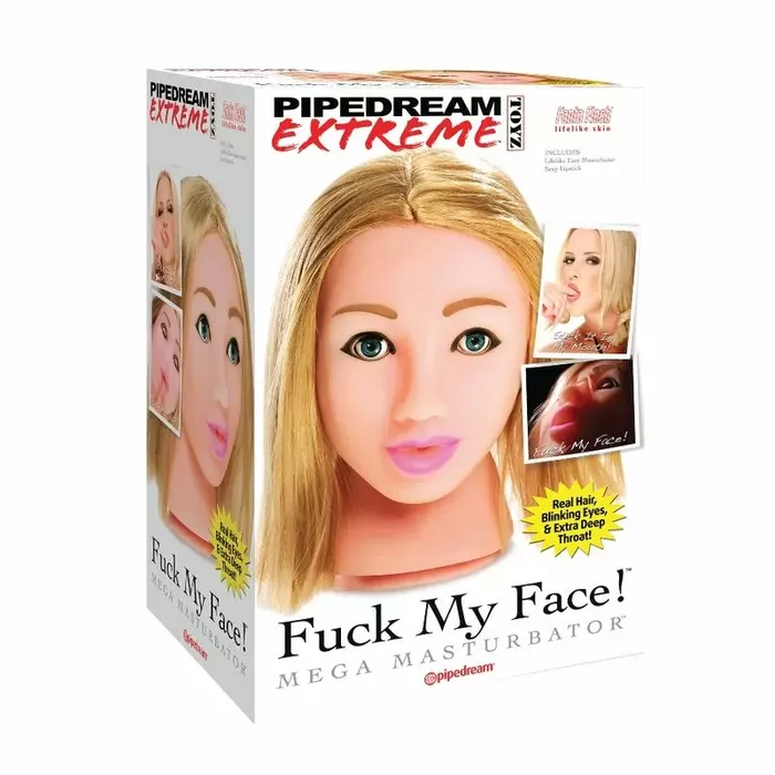 Masturbator PIPEDREAM EXTREME TOYZ Fuck Me Mega Masturbator Blonde Face Photo 4