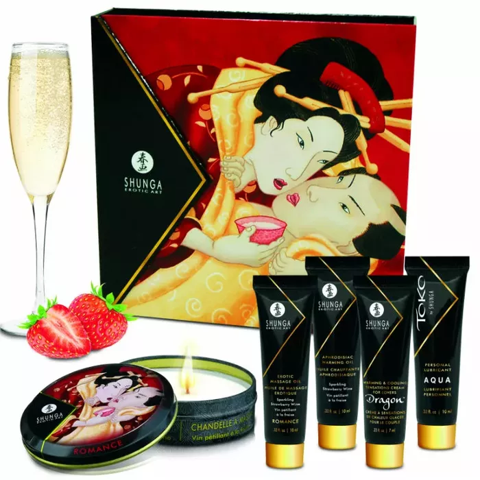 SHUNGA Secret Geisha Strawberries and Cava intimate set Photo 5
