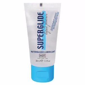 Lubrikants hot Superglide Liq Pleasure 30ml Natural — ūdens bāzes intīmais lubrikants, 30 ml