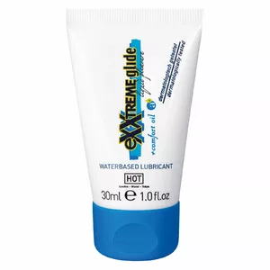 Ūdens bāzes lubrikants Hot Exxtreme Glide 30 ml — dabīga sastāva