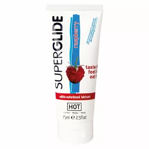 Personal lubricant hot Superglide Lube 75ml Raspberry — water-based, 75 ml