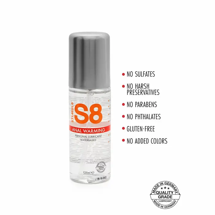 Anālais lubrikants STIMUL8 S8 Heat Effect 125 ml Photo 2