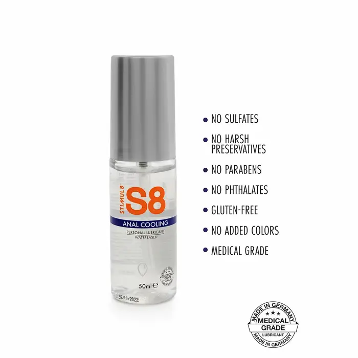 Anālais lubricants STIMUL8 S8 Cold Effect 50 ml Photo 2
