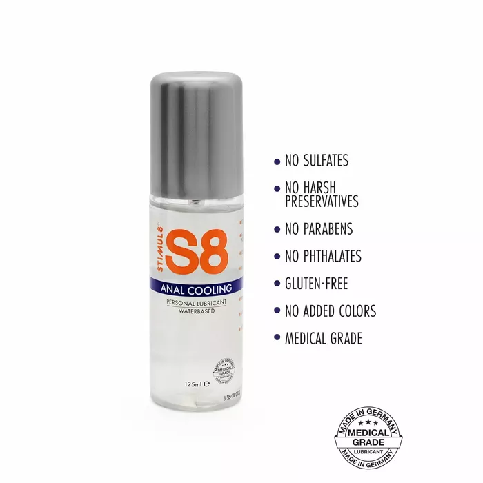 Anālā lubrikants STIMUL8 S8 Cold Effect 125 ml Photo 2