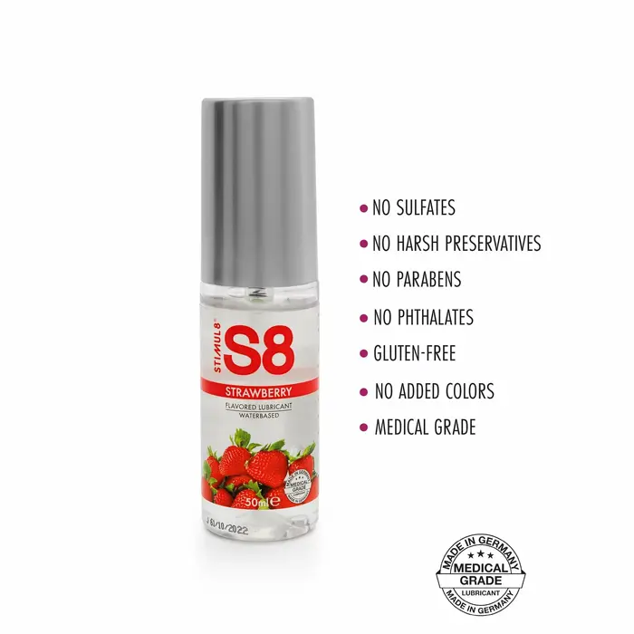 STIMUL8 S8 Strawberry ūdens bāzes lubrikants 50 ml Photo 2