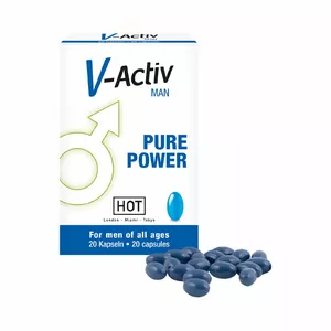 HOT V-Activ kapsulas vīriešiem, 20 gabali