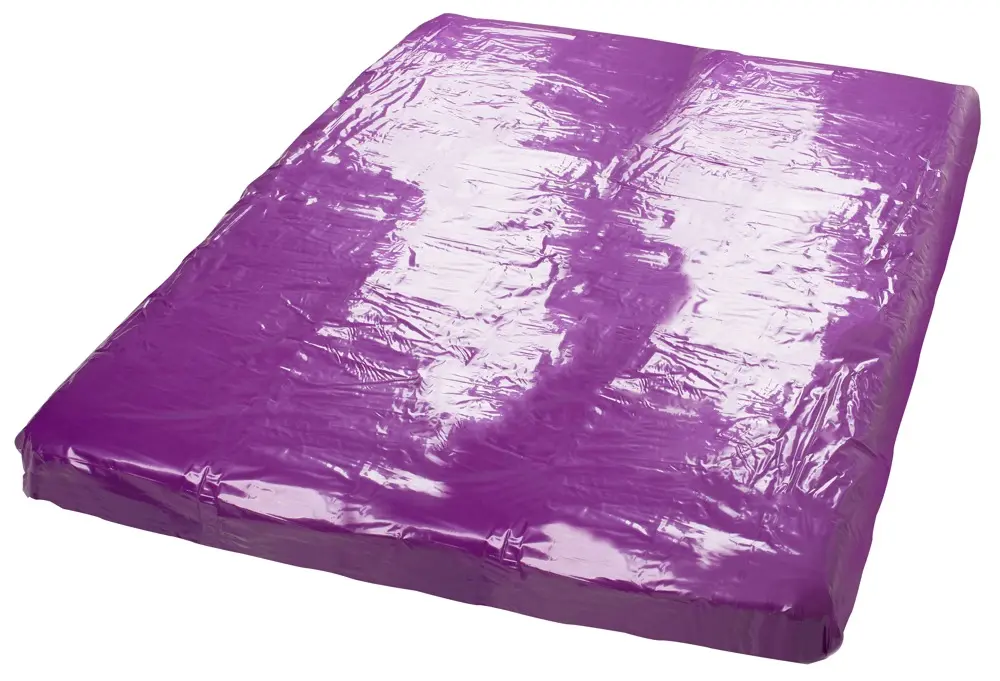 Vinyl bed sheet — fetish collection purple 200x230 Photo 9