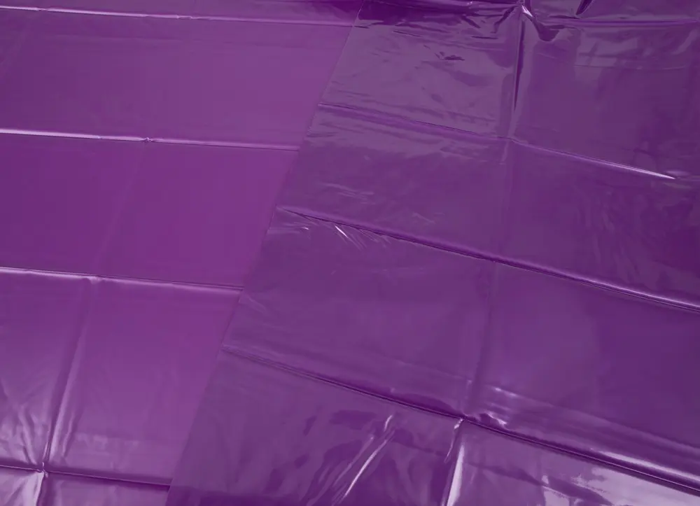 Vinyl bed sheet — fetish collection purple 200x230 Photo 11
