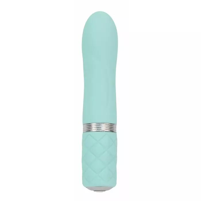 Vibrator PILLOW Flirty Teal — silicone 11 cm Photo 2