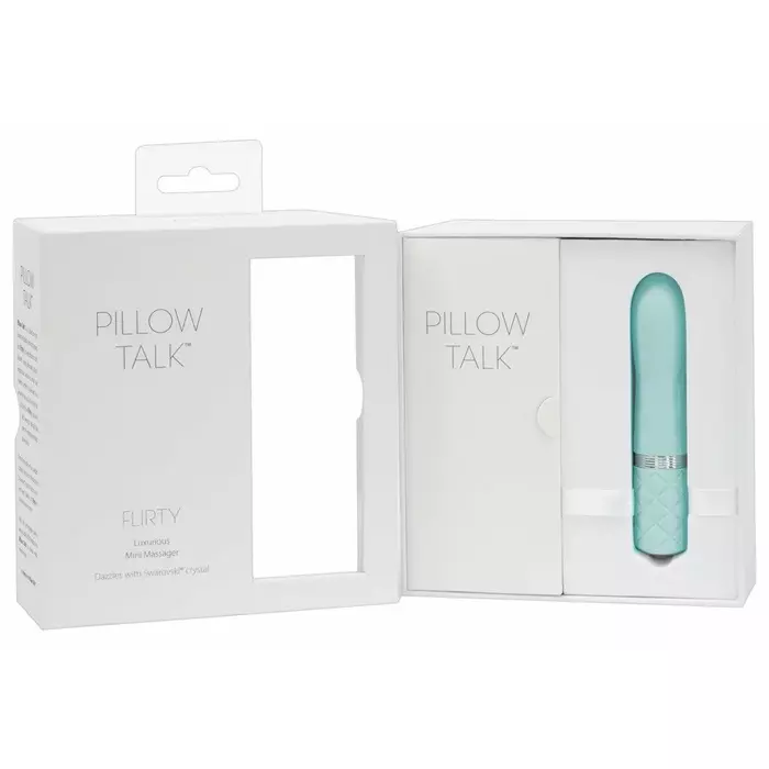 Vibrator PILLOW Flirty Teal — silicone 11 cm Photo 6