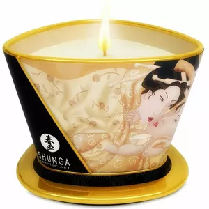 SHUNGA Masāžas svece Mini Caress by Candlelight Desire Vaniļa 170 ml