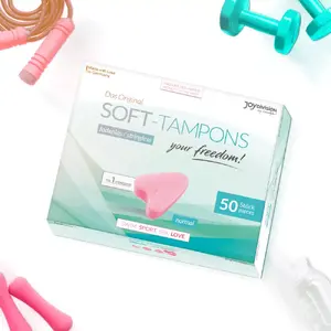JOYDIVISION Soft Tampons Mini Feminine Hygiene Product 50-Pack