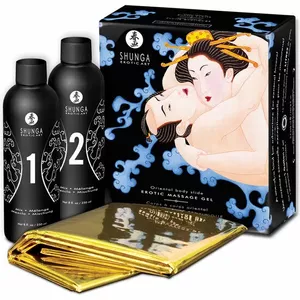 Masāžas želeja SHUNGA ORIENTAL Body-to-Body, 600 ml — lotosa aromāts, eksotisku ogu notis