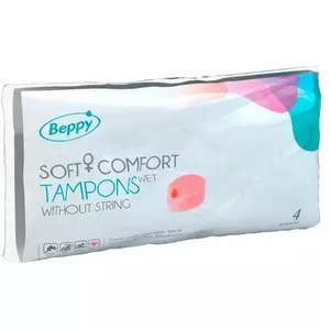 BEPPY SOFT COMFORT TAMPONS WET 4 UNITS